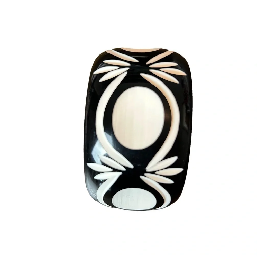 Shine Collection Delhi India w/Traditional Design Carved Resin Bangle Bracelet